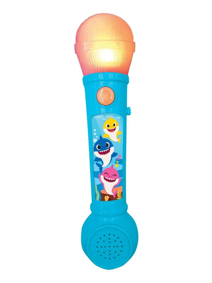 Microphone Lumineux Avec Mélodies Et Effets Sonores Baby Shark - N/A