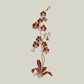 Pochoir en vinyle adhésif. orchidée. fleur. pochoir orchidée (ref 291)